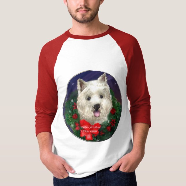 West Highland White Terrier Weihnachtsgeschenke T-Shirt (Vorderseite)