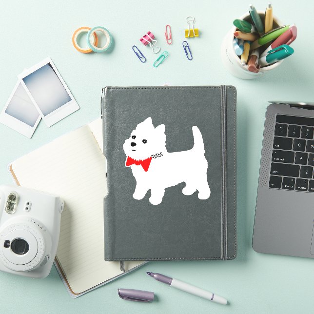 West Highland White Terrier Westie Pup Aufkleber (iPad Hülle)