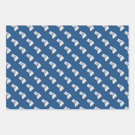 West HIghland White Terrier Wrapping Paper Geschenkpapier Set