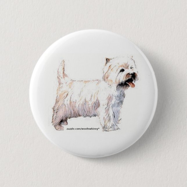 West Highland White Terriers Button (Vorderseite)