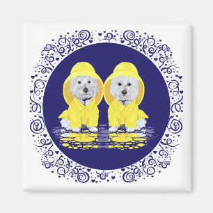 West Highland White Terriers Regen Magnet