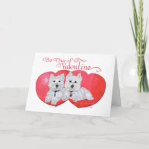 West Highland White Terriers Valentine Feiertagskarte