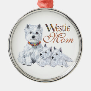 West Higland White Terrier MAMA Ornament Aus Metall