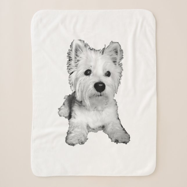 West-Hochland-Weiß-Terre - Westie Sherpadecke (Vorderseite)