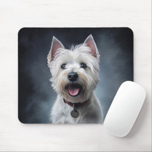 West-Hochland-Weiße Terraine Mousepad