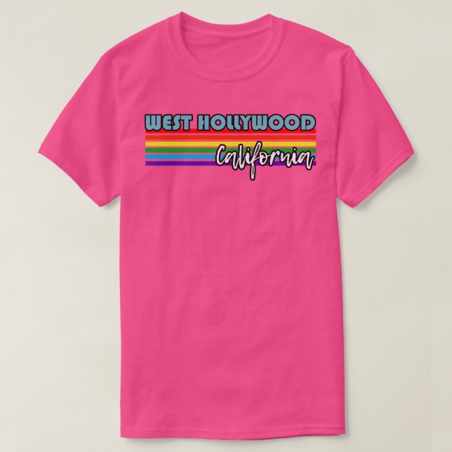 West Hollywood California Pride West Hollywood LGB T-Shirt (Design vorne)