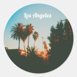 West Hollywood, Los Angeles, Kalifornien Runder Aufkleber