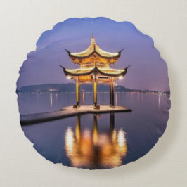 West Lake, Hangzhou, Chinesisch Rundes Kissen
