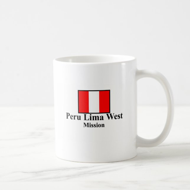 West-LDS Auftrag-Tasse Perus aus Lima Kaffeetasse (Rechts)