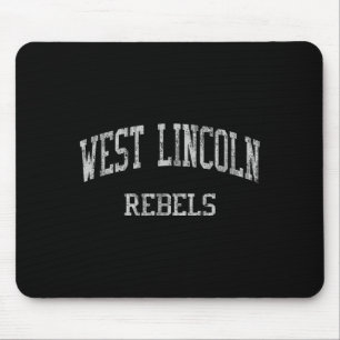 West Lincoln High School Hs Lincolnton Nc Vintage Mousepad