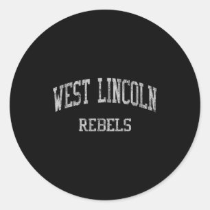 West Lincoln High School Hs Lincolnton Nc Vintage Runder Aufkleber