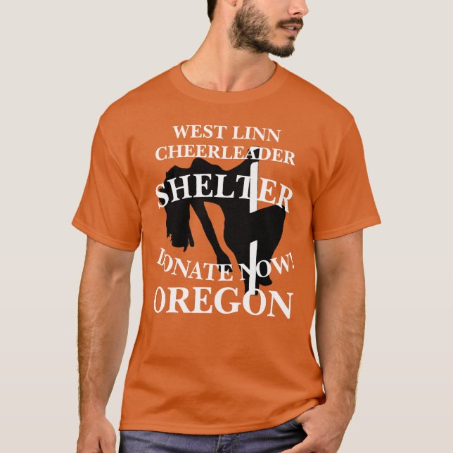 WEST LINN CHEERLEADER SHELTER DONATE JETZT OREGON T-Shirt (Vorderseite)