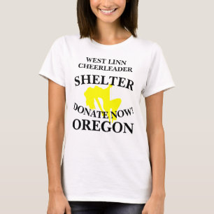 WEST LINN CHEERLEADER SHELTER DONATE JETZT OREGON T-Shirt