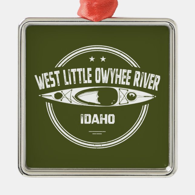 West Little Owyhee River Idaho Kayaking Ornament Aus Metall (Vorne)
