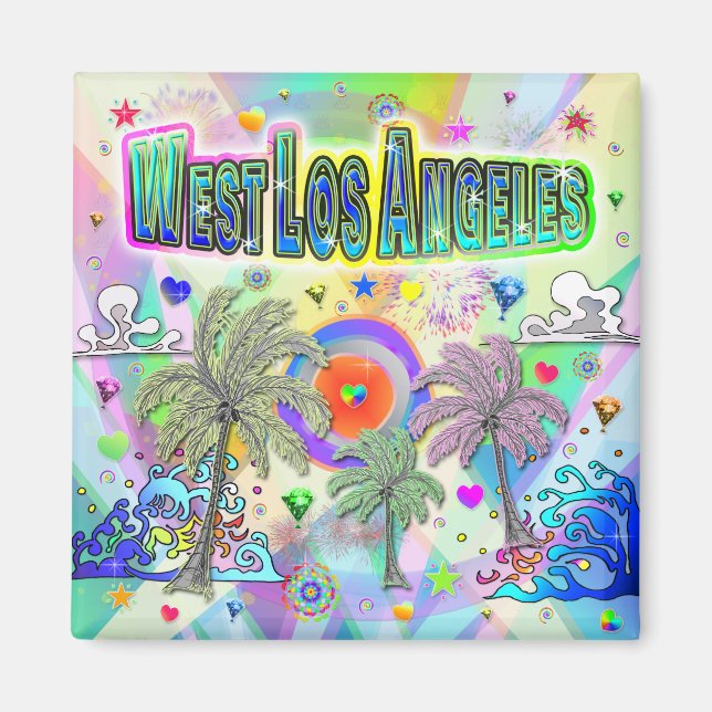 West Los Angeles Deep Dream Magnet (Vorne)