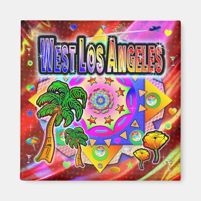 West Los Angeles Tropical Friends Magnet (Vorne)