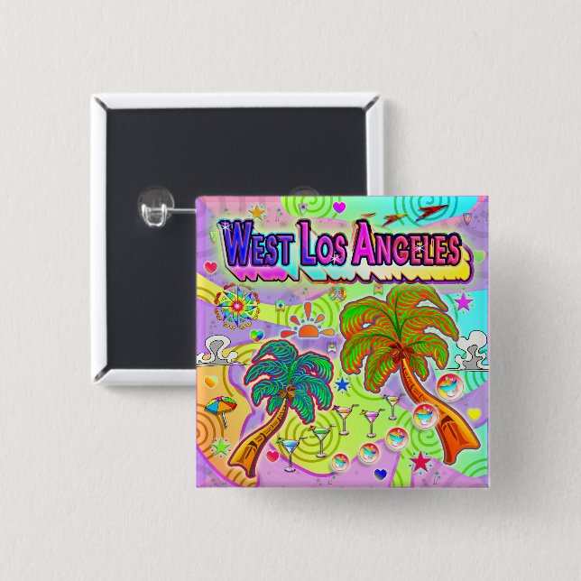 West Los Angeles Vacation Target Button (Vorne & Hinten)