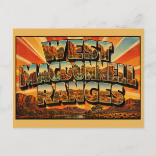 West MacDonnell Ranges NT Australien Wüstenoasen  Postkarte