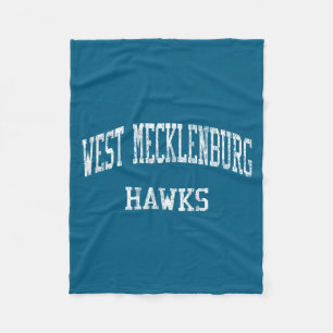 West Mecklenburg High School HS Charlotte NC Fleecedecke