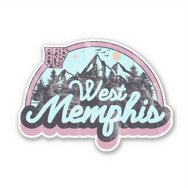 West Memphis, Arkansas Sticker (Vorderseite)