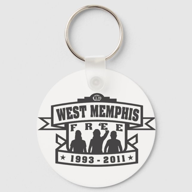 West Memphis Three Schlüsselanhänger (Vorderseite)