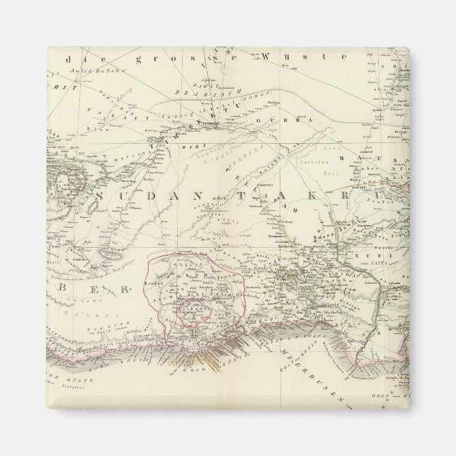 West Mittel Afrika - West-Zentralafrika Magnet (Vorne)