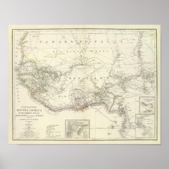 West Mittel Afrika - West-Zentralafrika Poster (Vorne)
