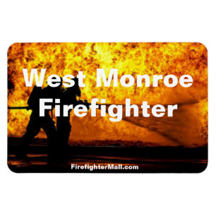West Monroe Feuerwehrfeuer Flammen flexibler Magne Magnet