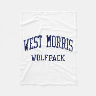 West Morris High School Hs Chester Nj Vintage Srts Fleecedecke