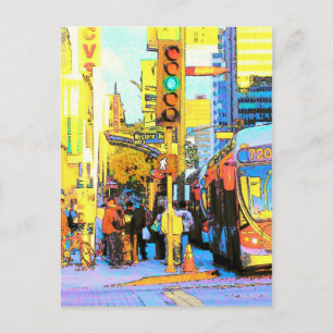 West on Wilshire - Postcard Postkarte