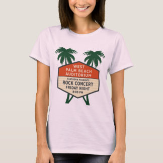West Palm Beach Auditorium Marquee Koncert-Shirt T-Shirt