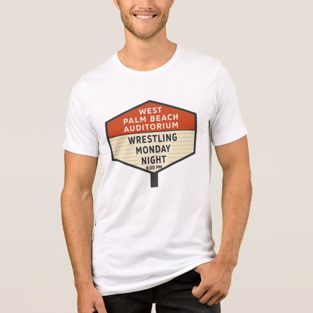 West Palm Beach Auditorium Marquee Wrestling Shirt (Vorderseite)