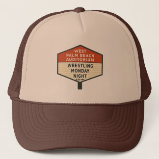 West Palm Beach Auditorium Wrestling Trucker Hat Truckerkappe