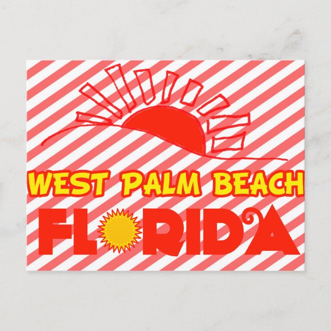 West Palm Beach, Florida Postkarte (Vorderseite)