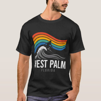 West Palm Beach Florida Surfer Surfen Männer T-Shirt