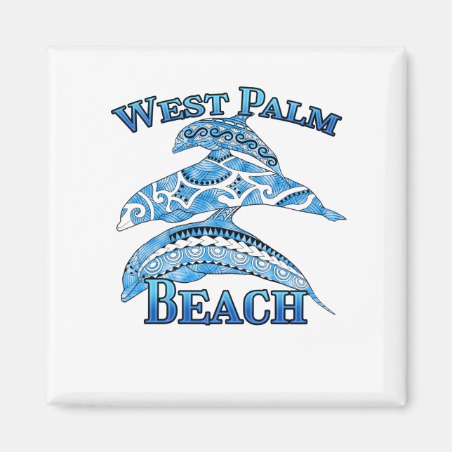 West Palm Beach Florida Vacation Delphine Magnet (Vorne)