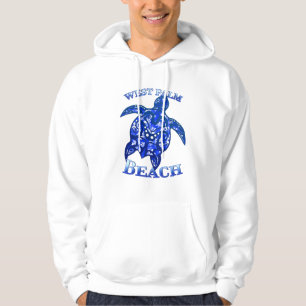West Palm Beach Florida Vacation Tribal Turtle Hoodie