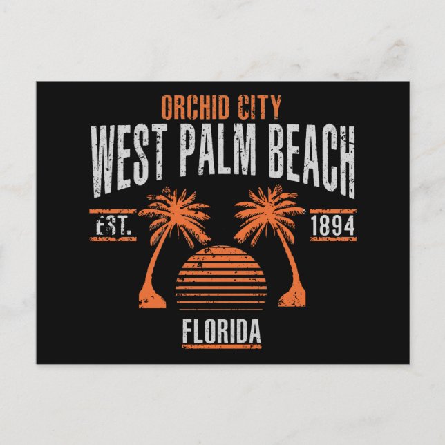 West Palm Beach Postkarte (Vorderseite)