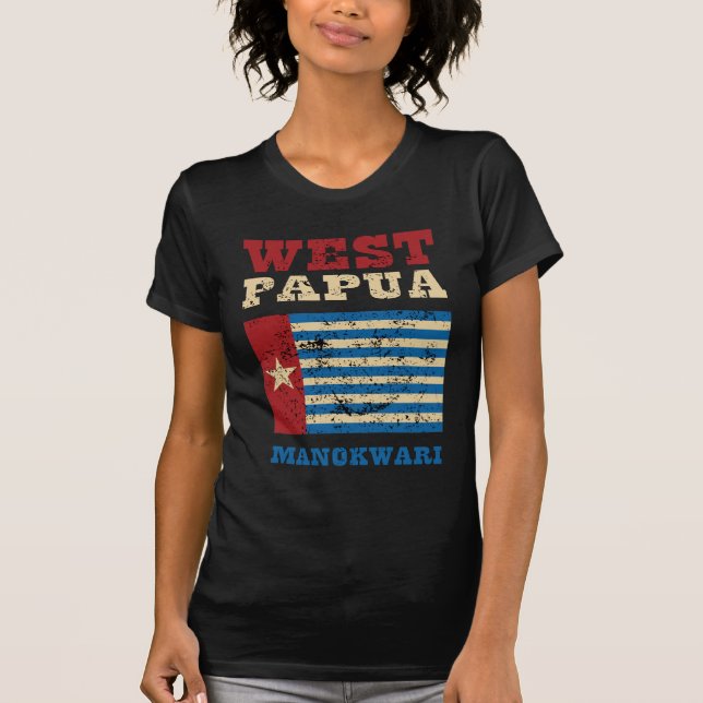 West-Papua-Fahne T-Shirt (Vorderseite)