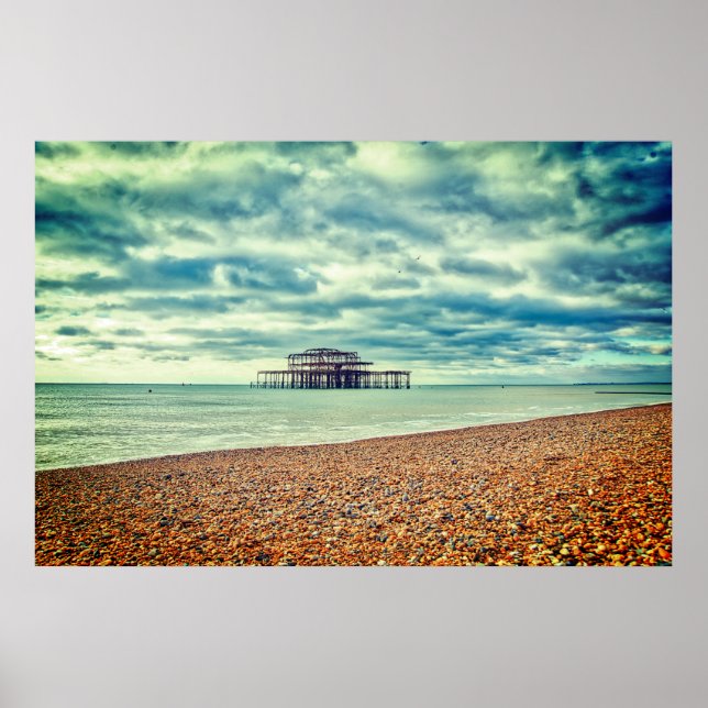 WEST PIER - BRIGHTON & HOVE, EAST SUSSEX POSTER (Vorne)