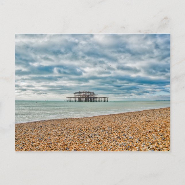 WEST PIER - BRIGHTON & HOVE, EAST SUSSEX, Vereinig Postkarte (Vorderseite)