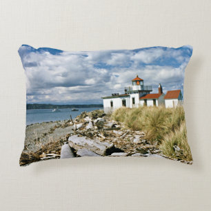 West Point Lighthouse, Seattle Washington Zierkissen
