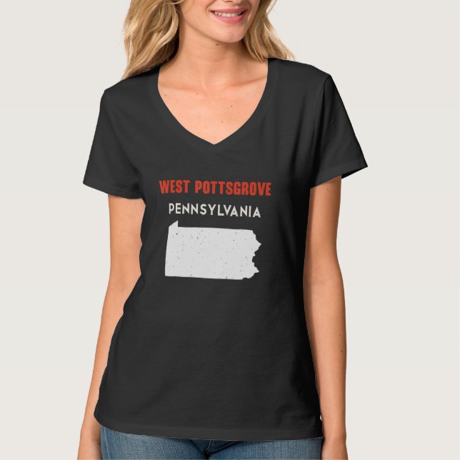 West Pottsgrove Pennsylvania USA State America Tra T-Shirt (Vorderseite)