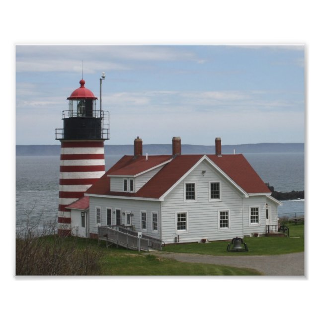 West Quoddy Head Lighthouse Fotodruck (Vorne)