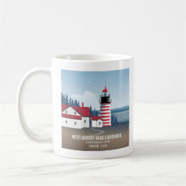 West Quoddy Head Lighthouse Kaffeetasse