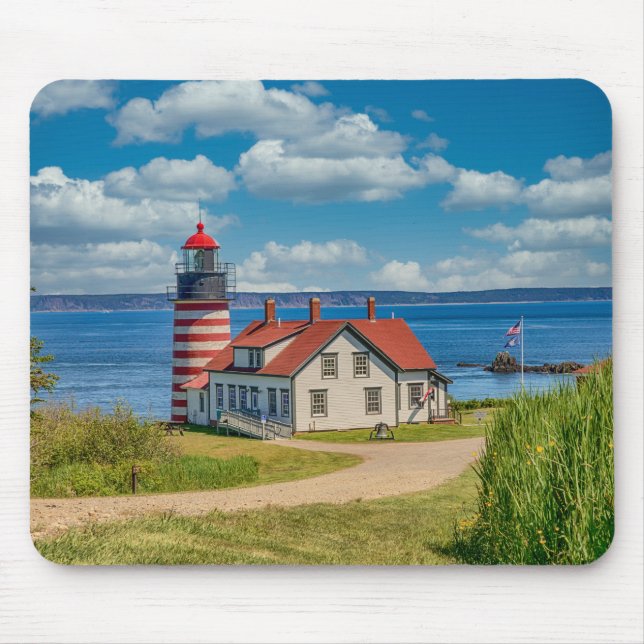 West Quoddy Head Lighthouse, Lubec, Maine Mousepad (Vorne)
