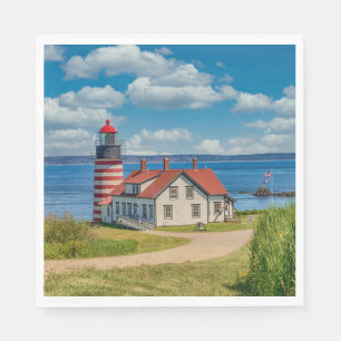 West Quoddy Head Lighthouse, Lubec, Maine Serviette