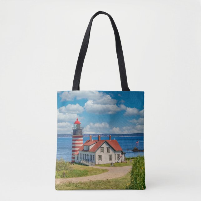West Quoddy Head Lighthouse, Lubec, Maine Tasche (Vorderseite)