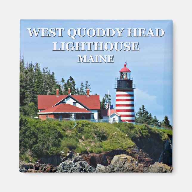 West Quoddy Head Lighthouse, Maine Magnet (Vorne)