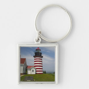 West Quoddy Head Lighthouse Staat Park ist Schlüsselanhänger